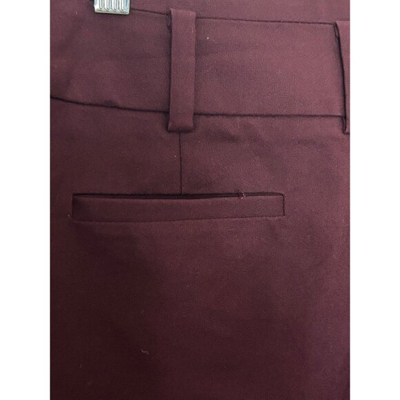 7th Avenue Design Studio New York Co Burgundy Stretch Pull on Pants size 12 - Picture 5 of 9